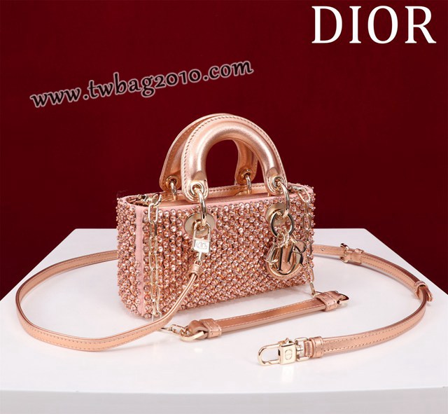 Dior专柜新款迪奥顶级原单超迷你刺绣珠片lady d-joy-micro djfk1052